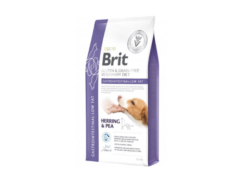 Brit Veterinary Diet Dog – Gastrointestinal Low Fat (Grain & Gluten Free) – Herring & Pea