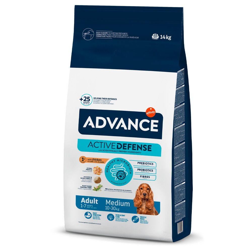 Advance Adult Medium – Ração Seca para Cão Adulto Médio de Frango e Arroz