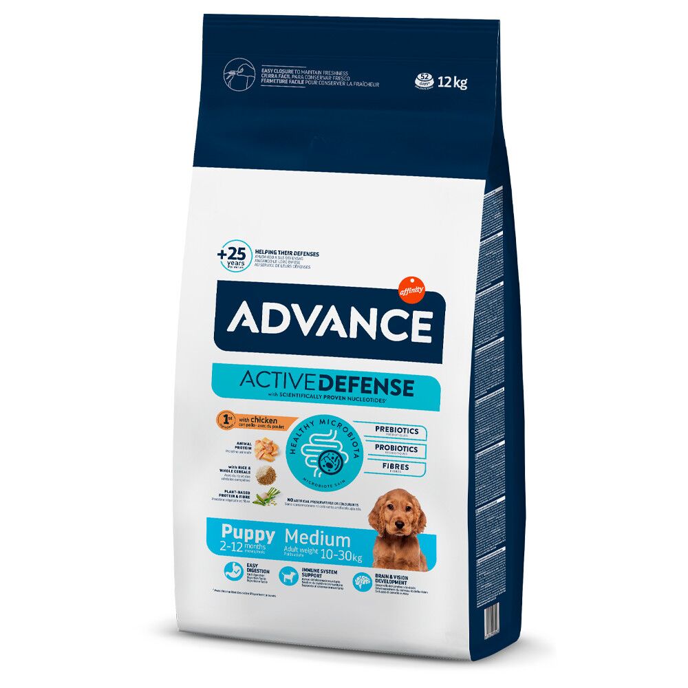 Advance Puppy Medium – Ração Seca para Cachorro Médio de Frango e Arroz