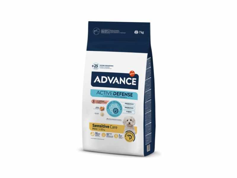 Advance Sensitive Mini – Ração Seca para Cão Adulto Pequeno com Sensibilidades de Salmão e Arroz