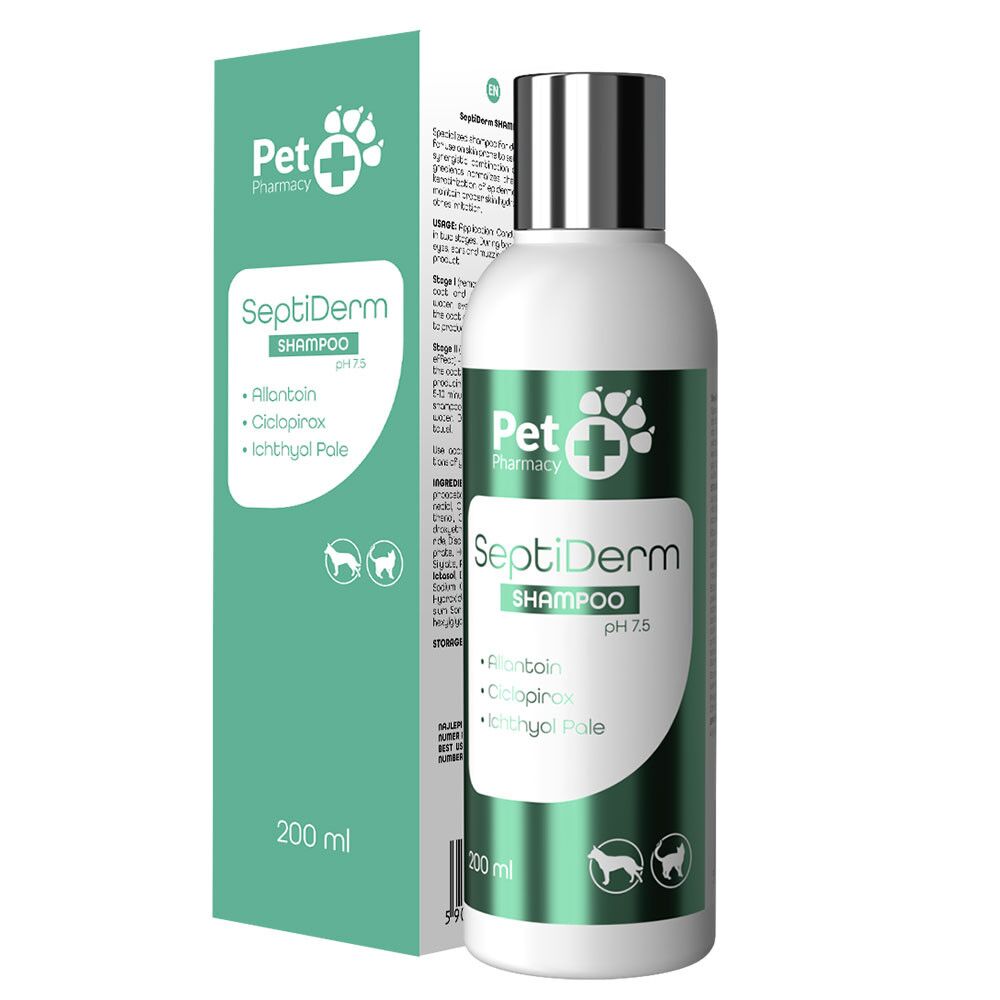 Champô para cães e gatos com dermatite seborreica - SeptiDerm da VetFood
