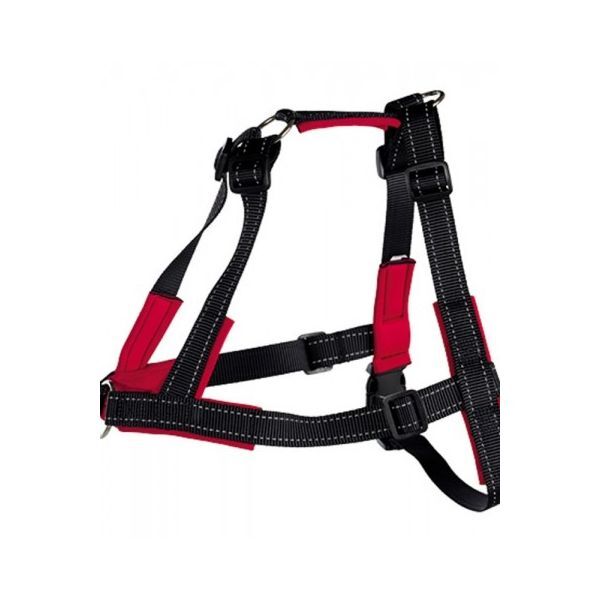Peitoral Trixie de Treino Lead n Walk Soft | 25 mm x 45 - 70 cm (Preto)