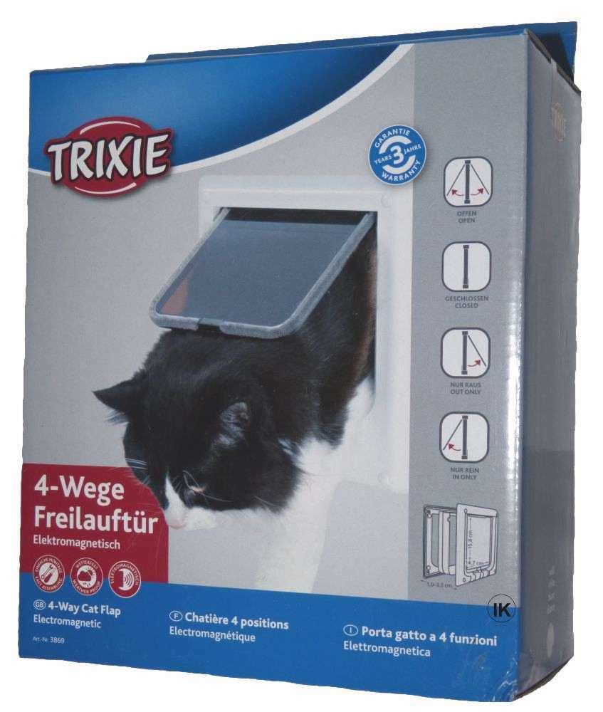 Porta "Freecat De Luxe" Electromagnetica Com 4 Funçoes