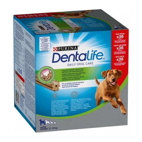 Purina Dog DentaLife Snacks Large 25-40kg (Big pack 36 sticks)