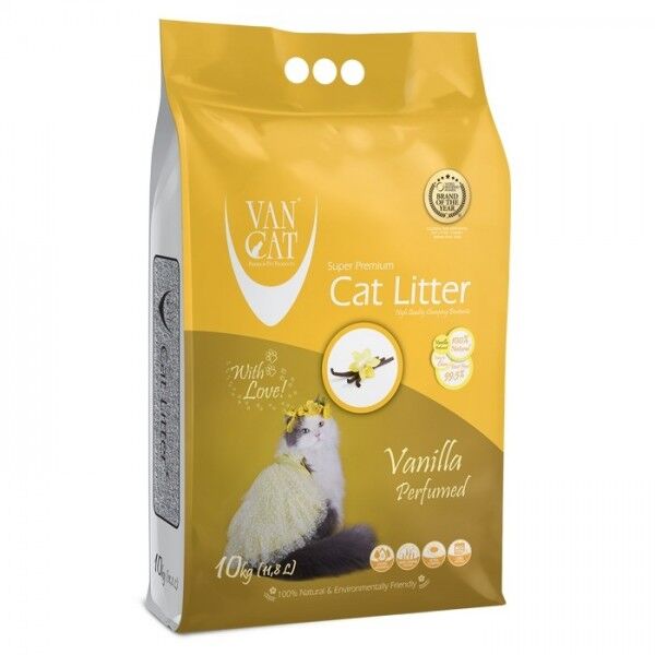 VanCat Areia Aglomerante De Baunilha Para Gato 10Kg