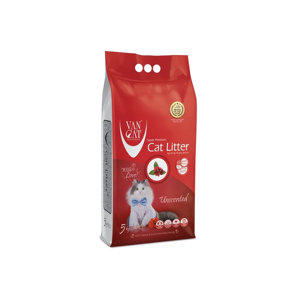 VanCat Areia Aglomerante Natural Para Gato