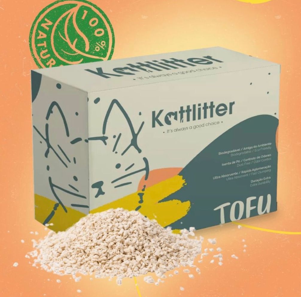 Kattlitter Areia Aglomerante Tofu - 5Kg