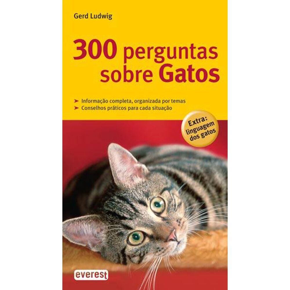 Livro 300 perguntas sobre Gatos