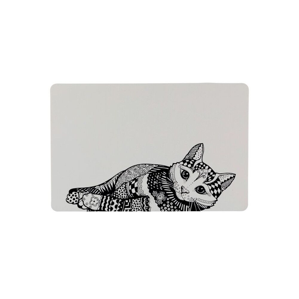 Napron Zentangle para Comedouro de Gatos