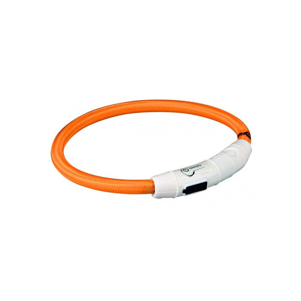 Colar luminoso flash light laranja- Trixie