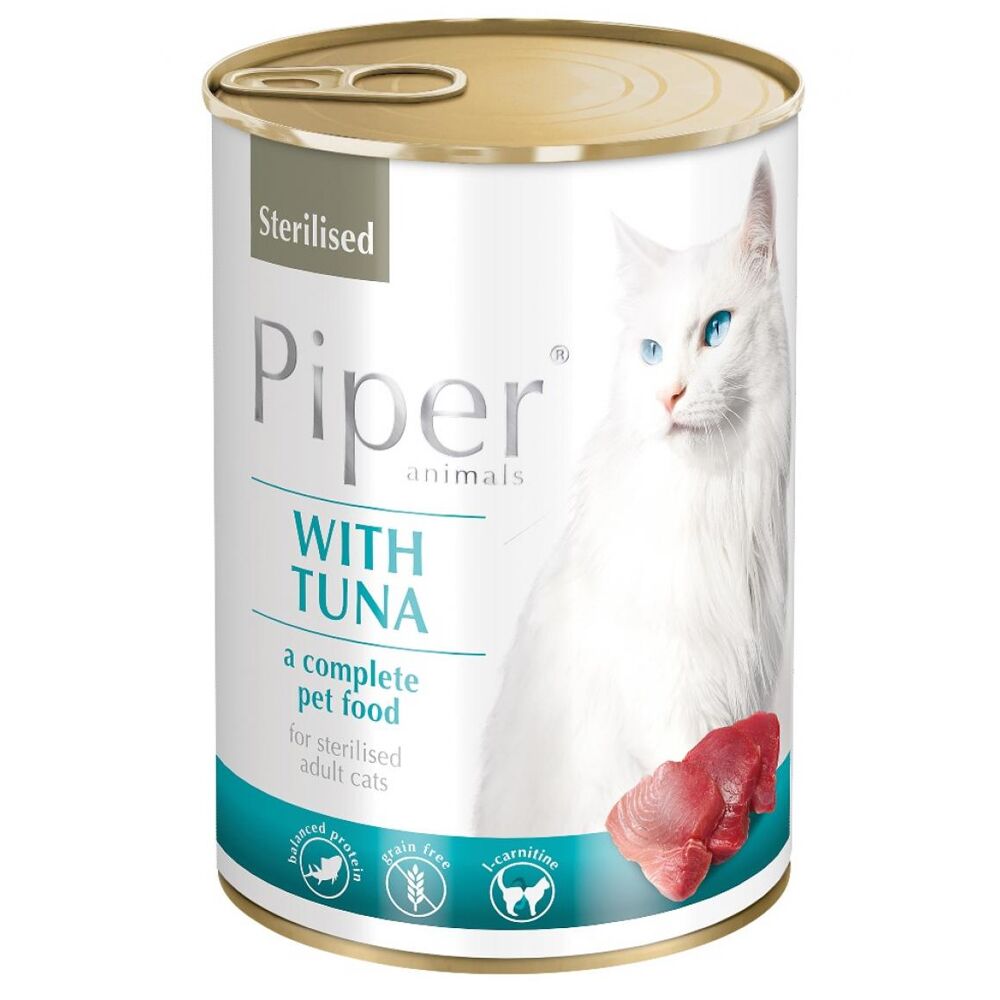 Piper para gato esterilizado com atum