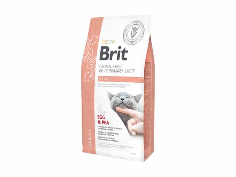 Brit Veterinary Diet Cat Renal Grain-Free Egg e Pea