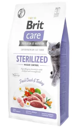 Brit Care Cat Grain Free Sterilized Weight Control Duck e Turkey