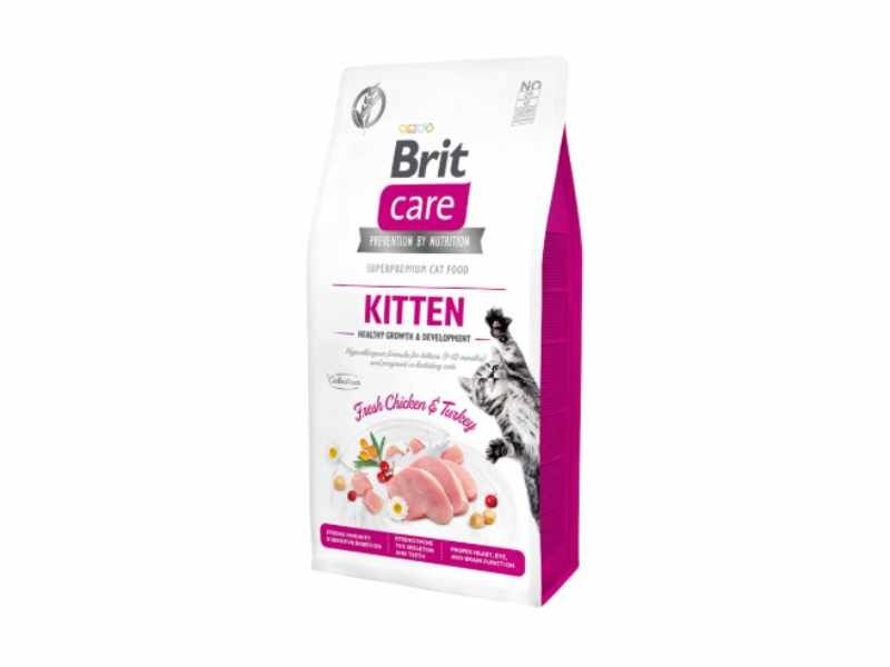 Brit Care Cat Grain Free Kitten Healthy Growth & Development Turkey & Chicken