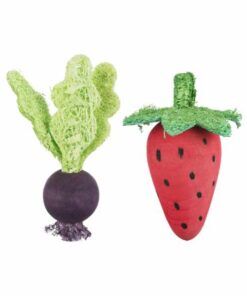 Morango e beterraba em lufa e madeira para roedores da Trixie