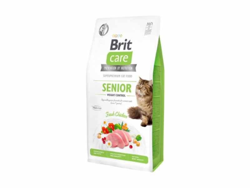 Brit Care Cat Grain Free Senior Weight Control Chicken e Peas