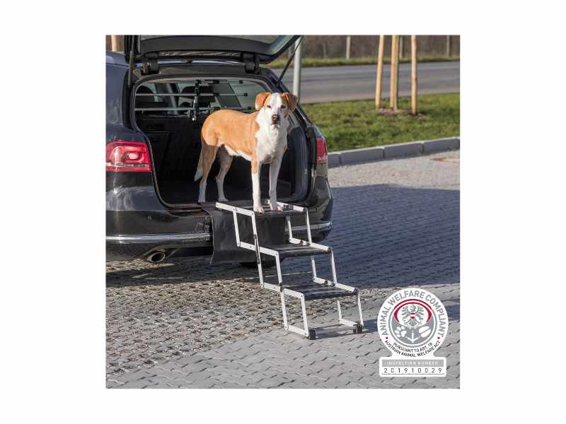 Escada dobrável alumínio e plástico para cães da Trixie