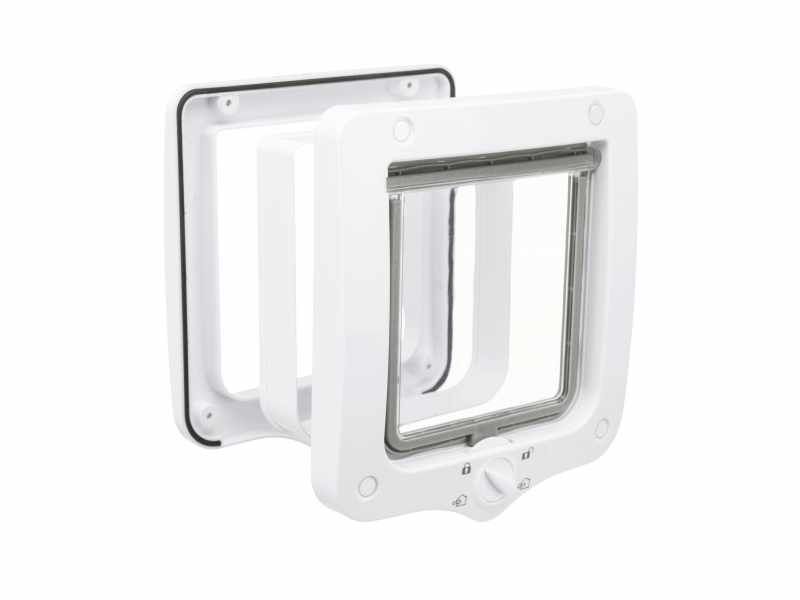 Porta gateira 4 funções branca com túnel de Trixie