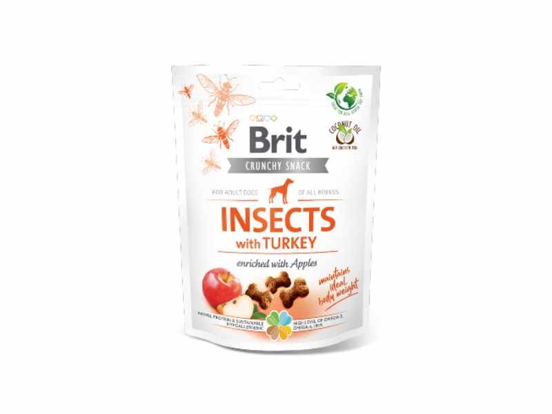 Brit Care Dog Crunchy Cracker Insects with Turkey and Apples