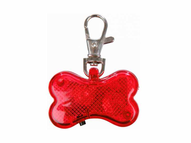 Identificador de segurança "Flasher" em forma de osso da trixie