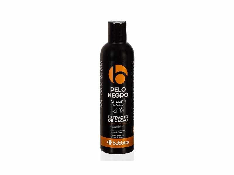 Champô para cães e gatos de pelo preto da Bubble's