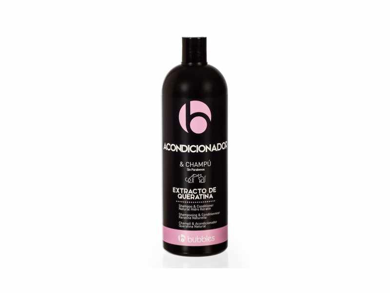 Shampoo Condicionador com extrato queratina da Bubbles