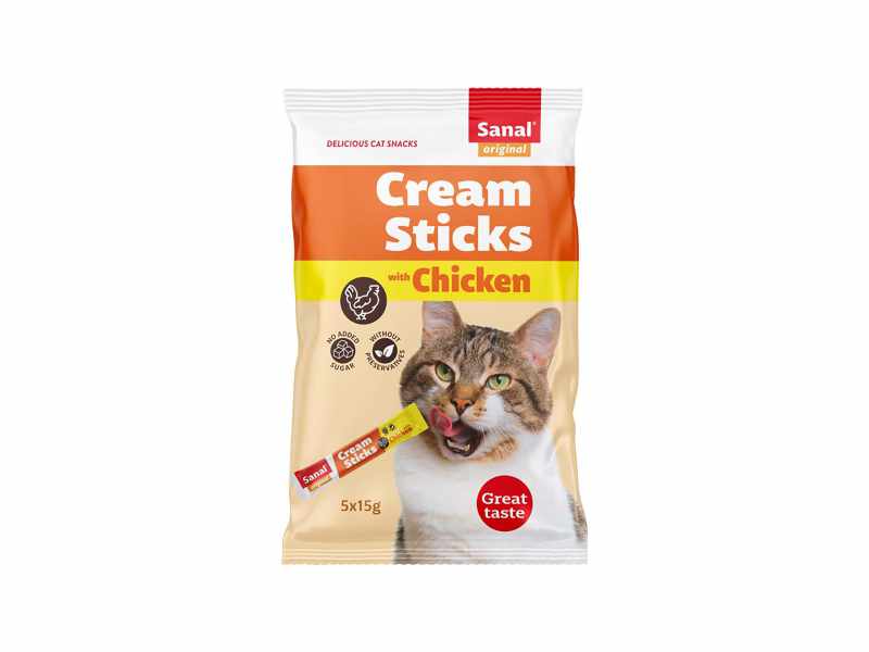 Sanal Cat - Cream Sticks Frango
