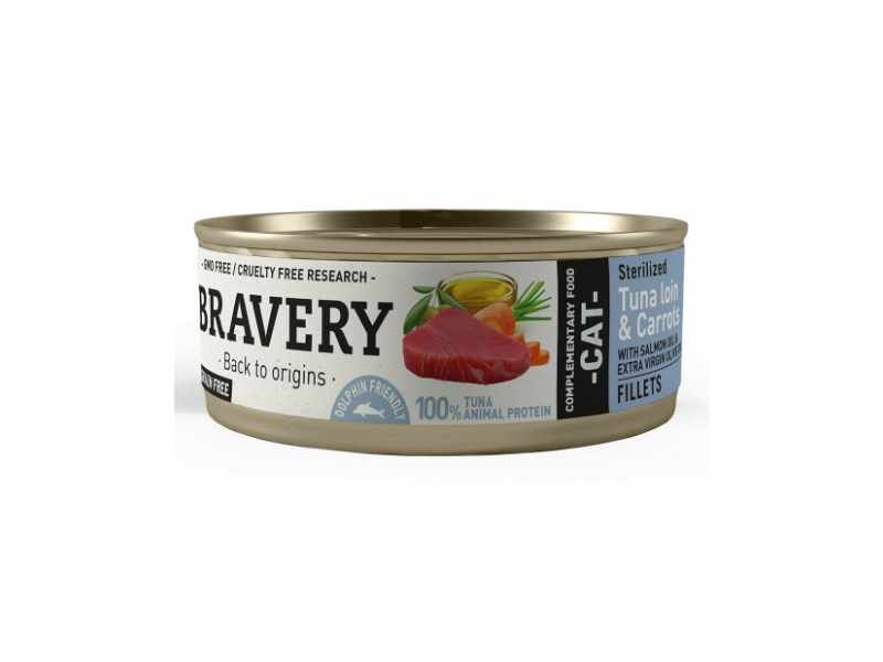 Bravery Gato Esterilizado Tuna Loin e Carrot