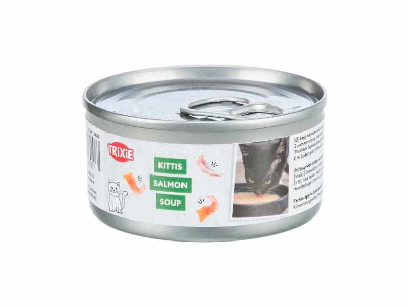 Sopa de Salmão Com Frango da Trixie