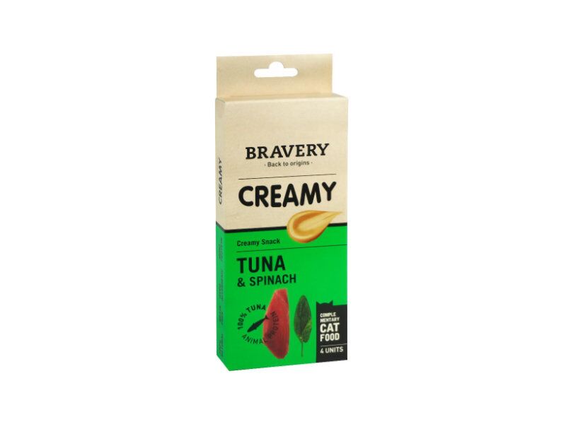 Bravery Creamy – Snack Cremoso e Natural para Gatos Exigentes