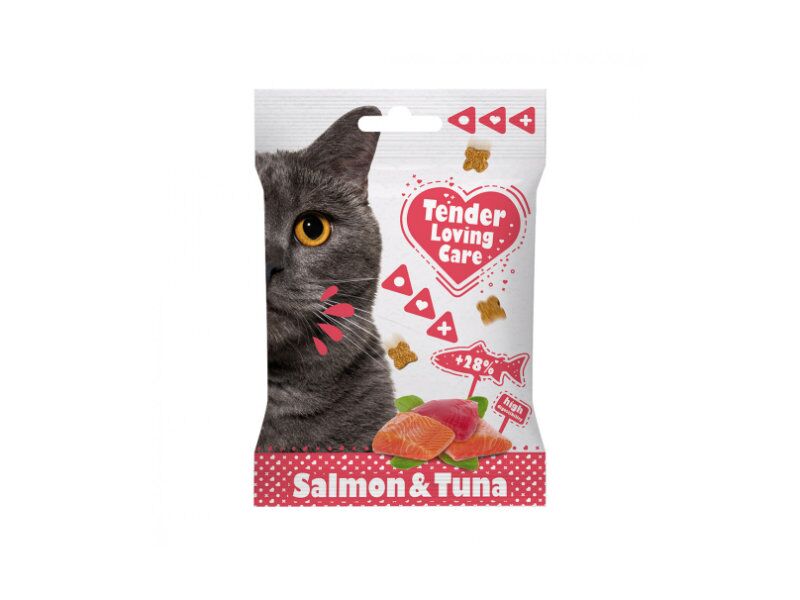 Soft Snacks de salmão e atum para gato da Duvo Plus