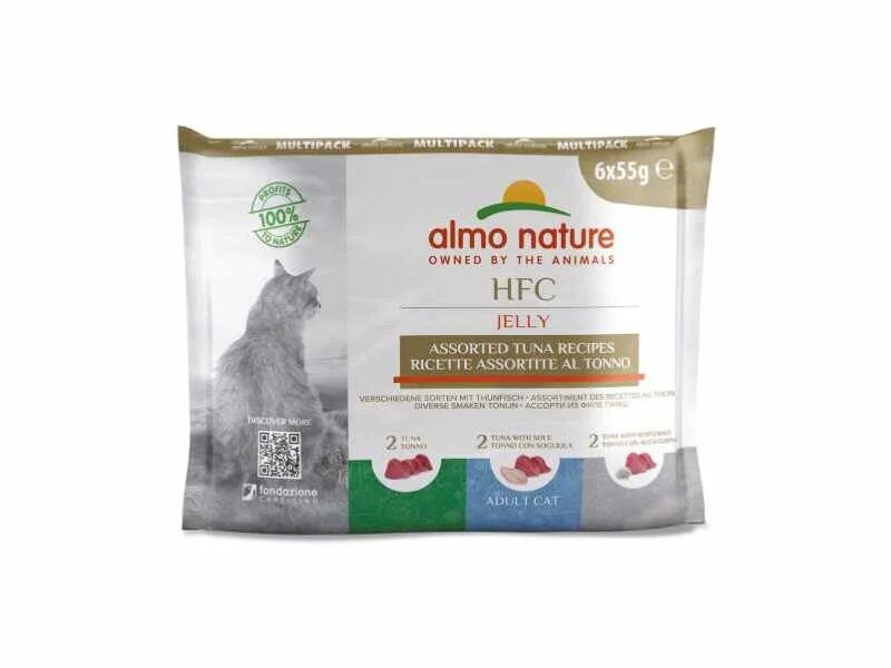 Almo Nature Hfc Gato Jelly - Multi Pack - Atum 6x55 Gr