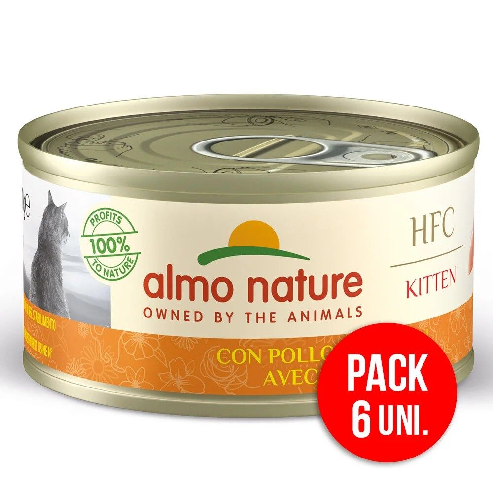 Almo Nature Hfc Kitten Frango 6x70g