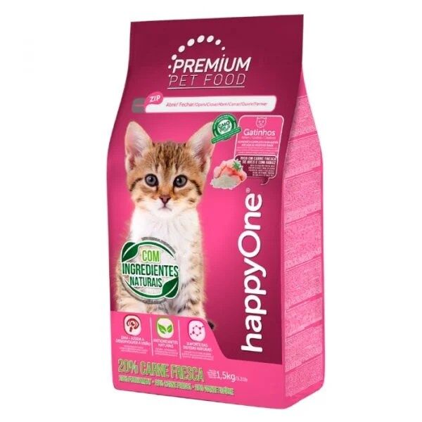 HappyOne Premium Gatinho Carne Fresca - 1.5Kg