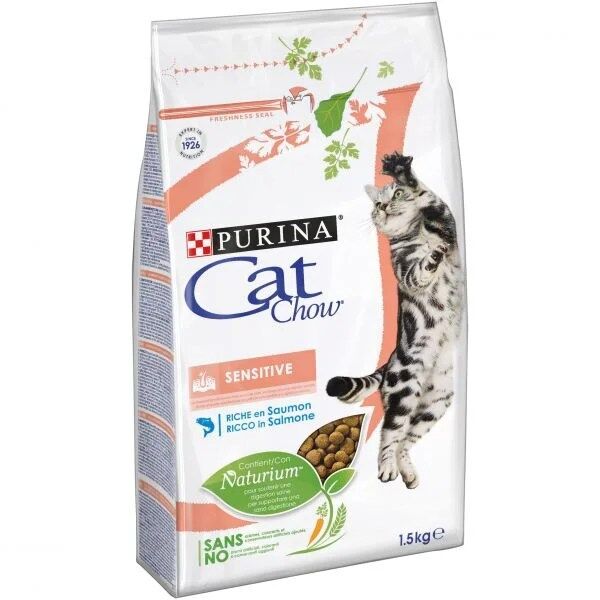 Cat Chow Sensitive Salmão 1,5Kg
