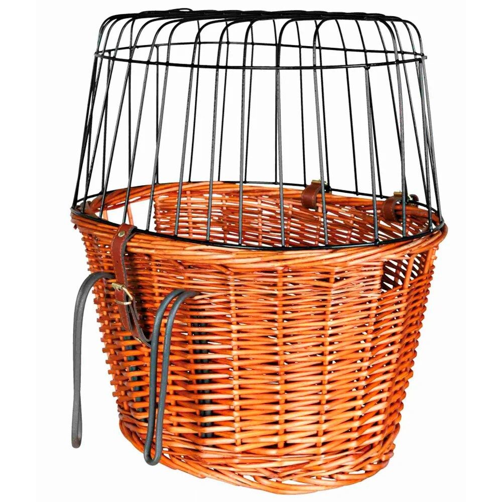 Cesto com Tampa Em Arame Para Bicicleta