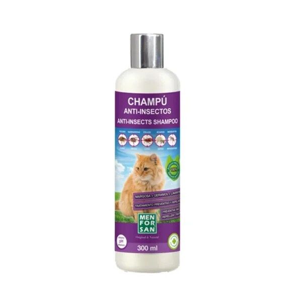 Men for San Champô Anti-insetos Gatos 300ml