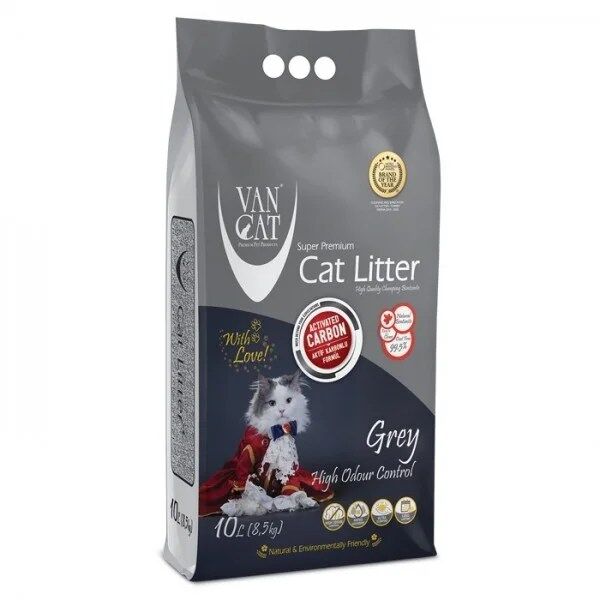 VanCat Areia Aglomerante Com Carvão Para Gato 10L