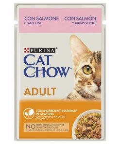 Cat Chow Gato Adulto Salmão e feijão verde
