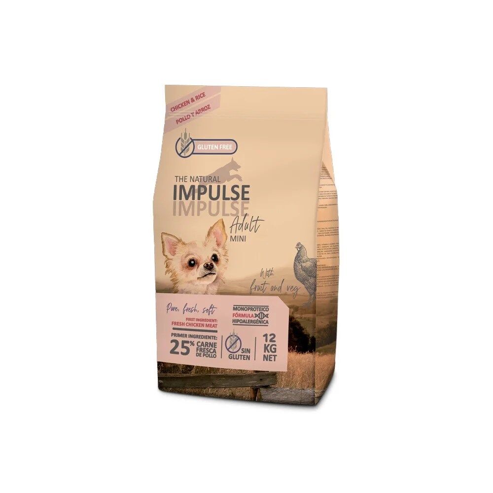 The Natural Impulse Cão Mini Adulto - Frango