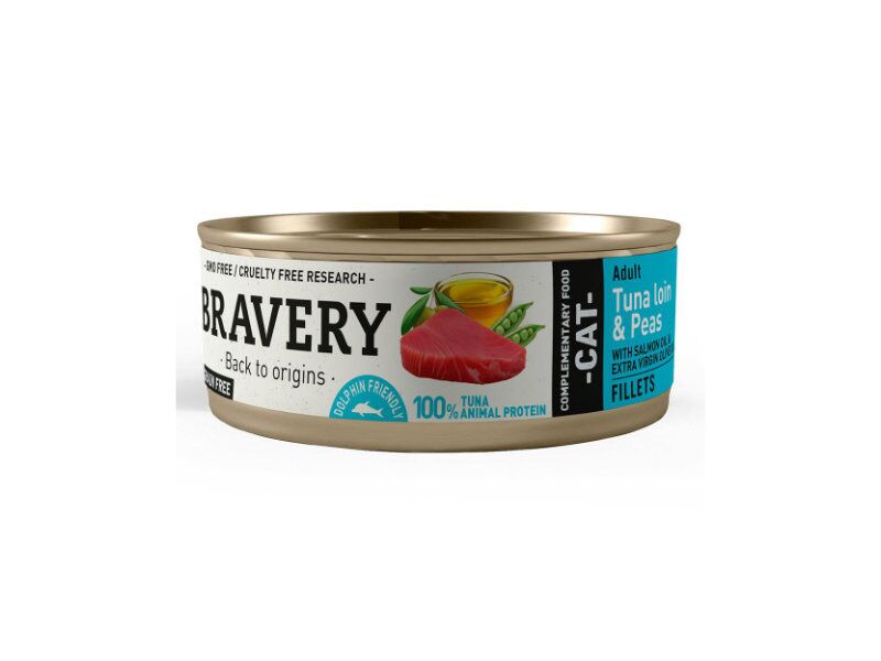 Bravery Cat Tuna Loin Fillet & Peas