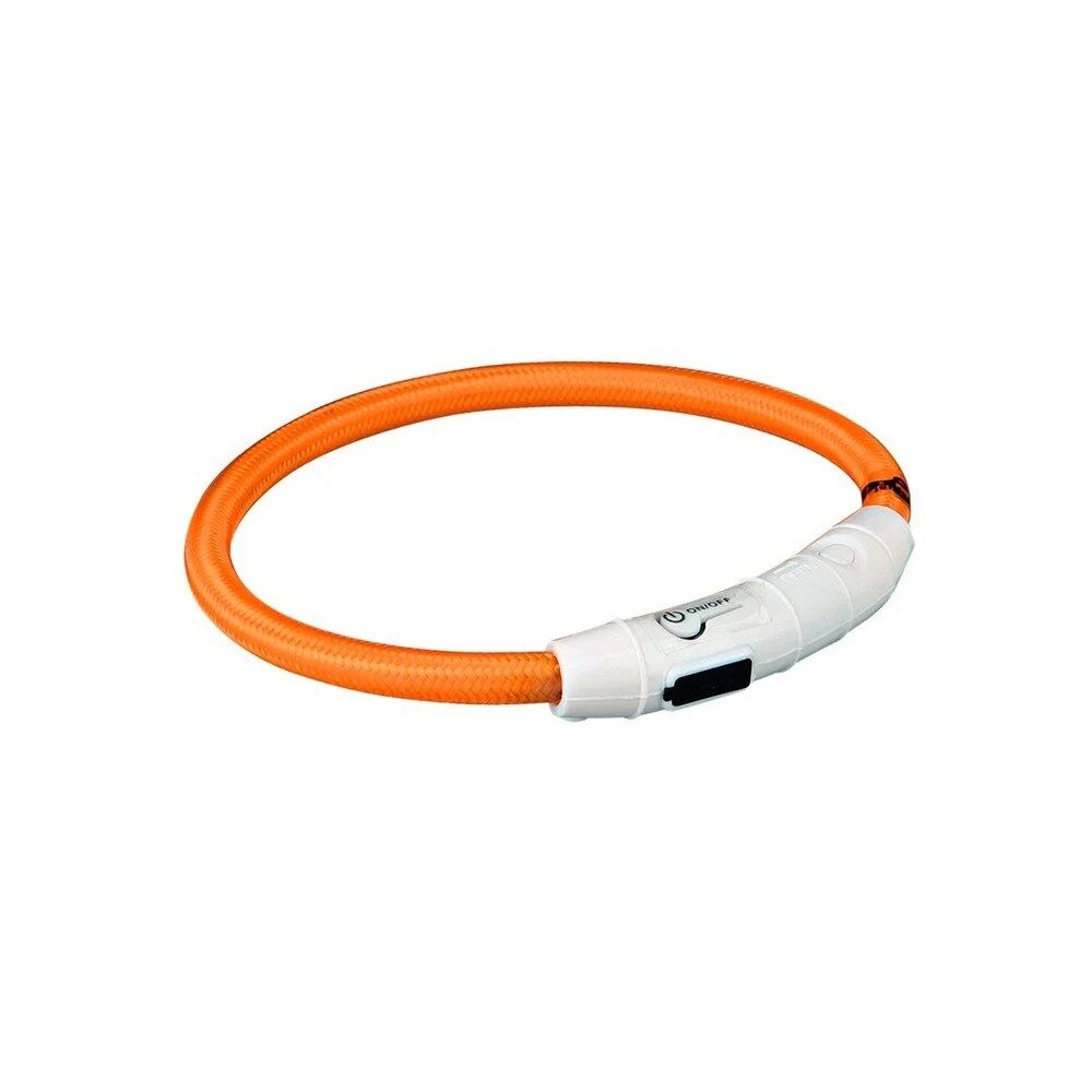 Colar luminoso flash light laranja- Trixie