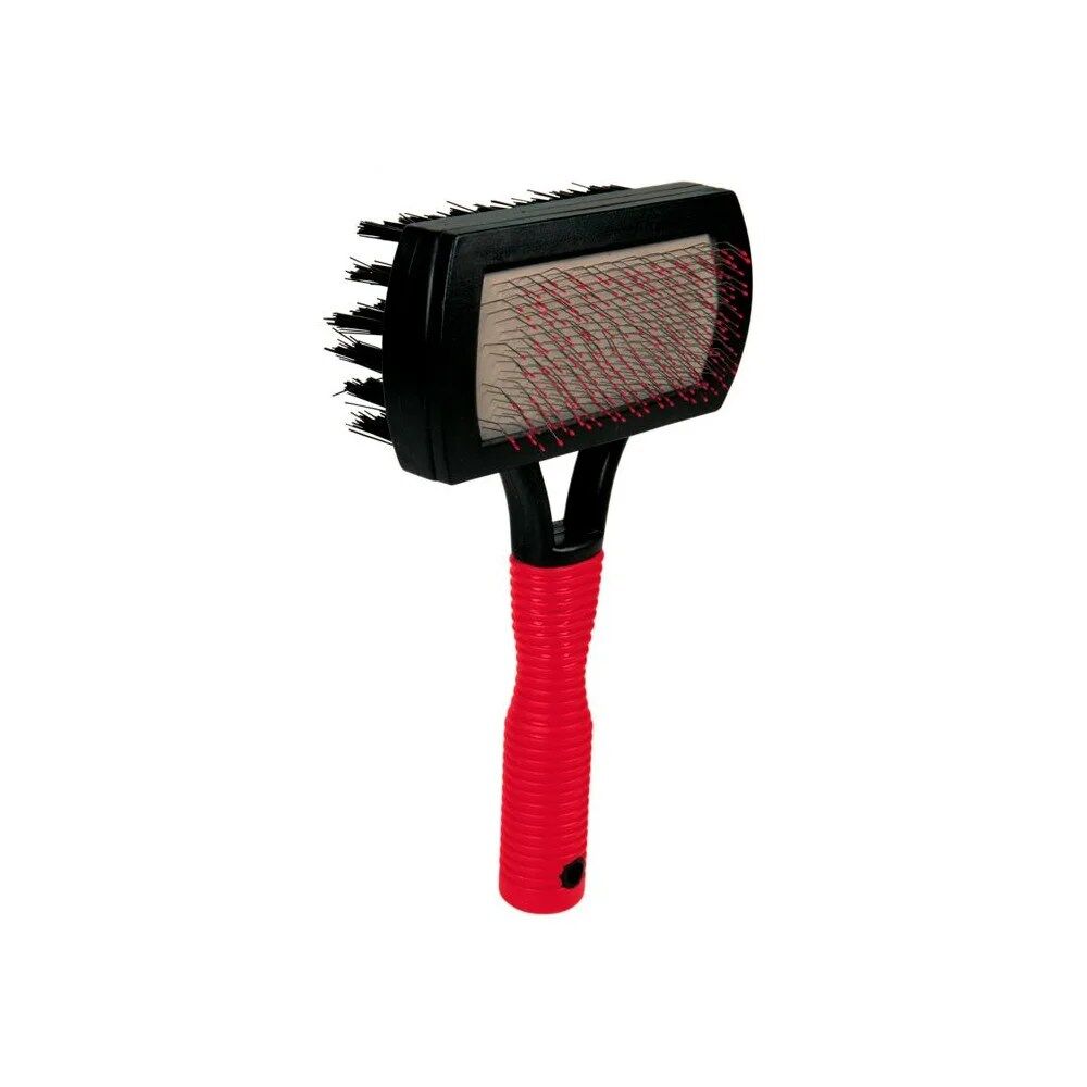 Escova + Cardadeira com cabo plástico - Trixie