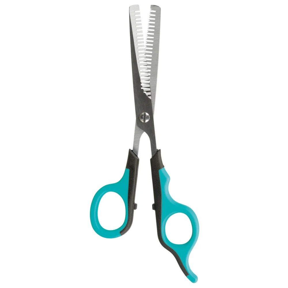 Tesoura com dente duplo para cortar pêlo - Trixie