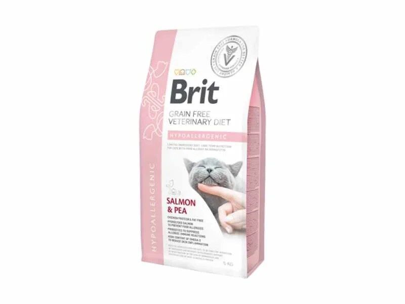Brit Veterinary Diet Cat Hypoallergenic Grain-Free Salmon & Pea