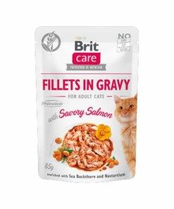 Brit Care Cat Tender Turkey & Savory Salmon in Gravy