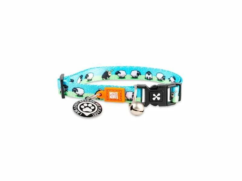 Max & Molly - Coleira com Id Tag Black Sheep para gato
