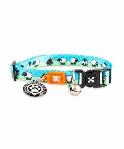 Max & Molly - Coleira com Id Tag Black Sheep para gato