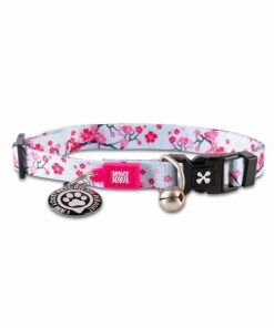 Max & Molly - Coleira Id Tag Cherry Bloom para gato
