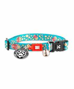 Max & Molly - Coleira com Id Tag Popcorn para gato